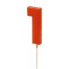 Party Deco SCU8-1 Sviečka na tortu Číslo Stavebnica 6cm 1