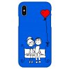 Kryt na mobil Párik na lavičke modrý Huawei P30 Lite New Edition