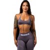 Nebbia Bezšvová lift-up športová podprsenka FLOW SEAMLESS 495 - XS - modrá