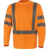 DELTA COSMOS / Unisex reflexné tričko s dlhým rukávom - fluo oranžová 5XL