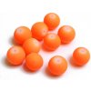 Pogumované sklenené neon korálky 10mm 1ks oranžová (otvor 1mm)