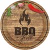 Papierový tanier na grilovanie 8ks 23cm BBQ grill - Amscan