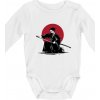 Japan culture - samurai - Body dojčenské s dlhým rukávom - Dlhý r. 6-12 mes ( Biela )