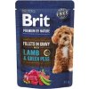 Brit Premium Dog Fillets Gravy Lamb & Green Peas 85g
