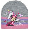 Dievčenská pletená čiapka DISNEY MINNIE BEST FRIENDS šedá Veľkosť: 52 cm