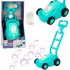 LEAN TOYS Stroj na bubliny - Pojazdná kosačka na trávu, modrá