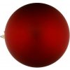 DECOLED Plastová guľa, priemer 40 cm, červená, matná, UV