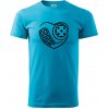 Florbal love - Klasické pánske tričko vyššej gramáže - 2XL ( Svetlý tyrkys )