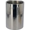 Nerezový dvojstenný chladič na víno, vrúbkovaný, výška: 180 mm, priemer: 120 mm