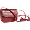 NovaKabelka.sk Lona Rossa kožená talianska crossbody kabelka červená