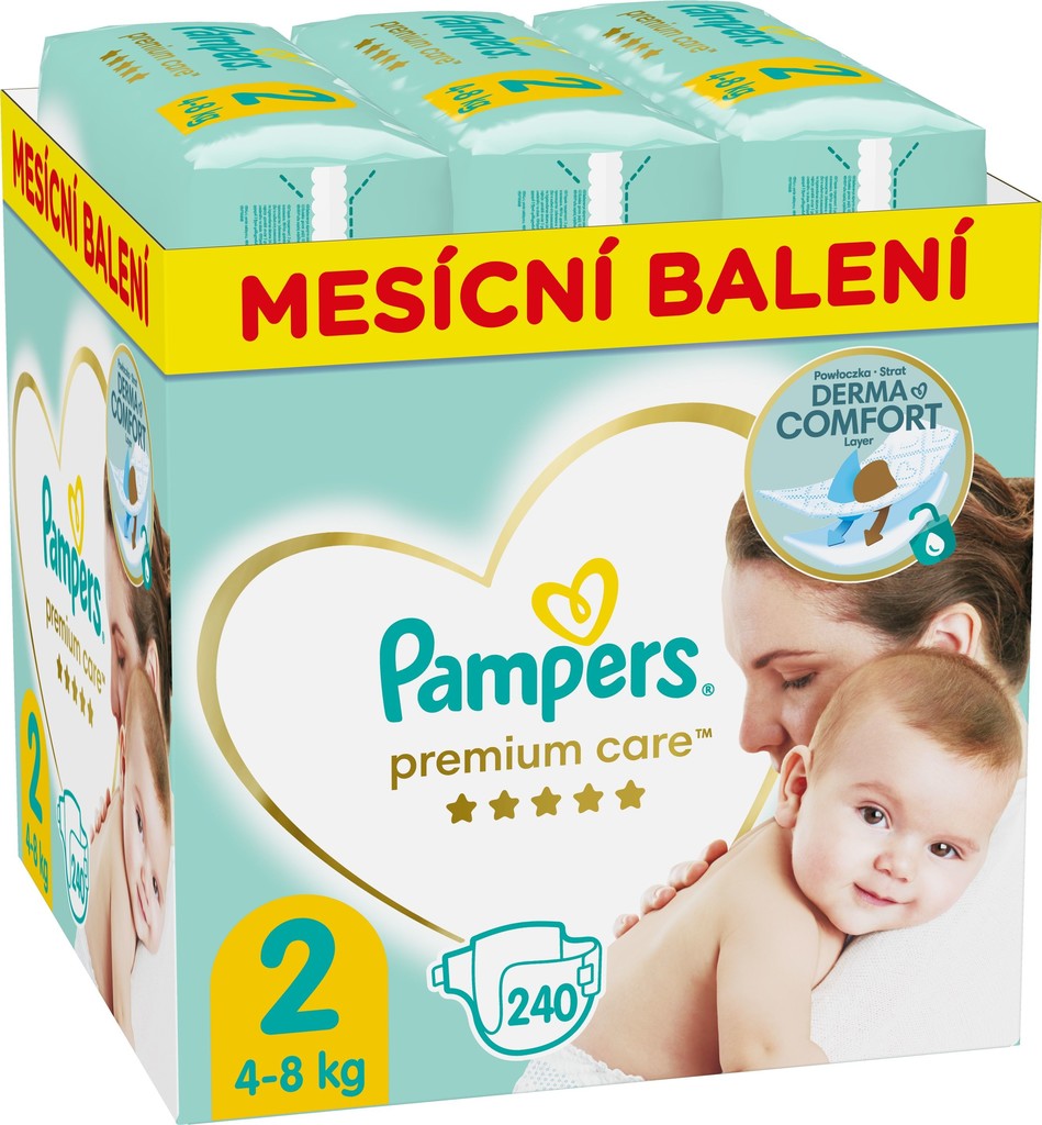 Pampers Premium Care 2 240 ks od 39,88 € - Heureka.sk