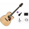 Ibanez AAD51CE-NT Premium SET Natural Elektroakustická gitara Dreadnought