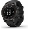 Garmin fenix 7X Pro Solar, Slate Gray Stainless Steel, Black Band