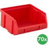 ArtPlast Plastové boxy BASIC, 100 x 95 x 50 mm, 70 ks, červené