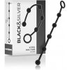 Black&Silver - Korg Silicone Anal Chain 23 Cm - Análne Guličky