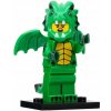 LEGO Figúrka zelený drak kostým Séria 23 71034 col23-12