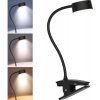 Solight Solight WO3001-B-LED Stm. flexib. lampa s klipom LED/2W/5V 3000/4000/6500K čierna SL1584 + záruka 3 roky zadarmo