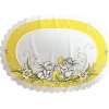Veľkonočný obrus Zajačiky žltý 32x48cm TiaHome