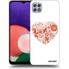 Picasee silikónový čierny obal pre Samsung Galaxy A22 A226B 5G - Veľké srdce