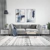 Konferenčné stolíky 2 ks betónovo sivé 50x50x40cm kompoz. drevo