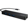 LogiLink USB HUB 1x RJ-45 + 3x USB-A 3.0 (UA0313)