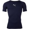 Pánske funkčné tričko Puma, LIGA BASELAYER TEE SS tmavo modrá,biela S