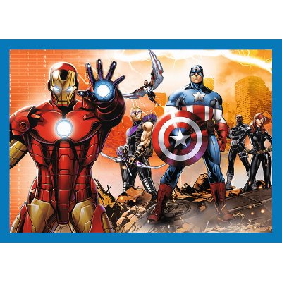 Trefl Trefl Puzzle 4v1 - Odvážni Avengeri / Disney Marvel The Avengers