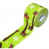 BB Tape Kineziologické tejpy pre citlivú pokožku - detský motív - žirafa Farba: limetková Rozmery: 500x5 cm