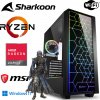 MEG-BAR Herný počítač - Ryzen 5 5600G 6x 4,4 GHz - 16 GB DDR4 RAM - 512 M.2 SSD - skrinka SHARKOON RGB s tvrdeným sklom - WLAN