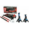 Matabro AKCIOVÝ SET Nízkoprofilový hydraulický zdvihák (hever) s pojazdom MB-LPJ3T s podperami MB-JS3T 3 t