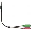 Genius ACC-100 3,5 mm jack - 2x3,5 mm - čierny