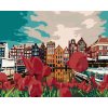 Diamantové maľovanie Diamondi - TULIPÁNY V AMSTERDAME, 40x50 cm, vypnuté plátno na rám (603910B)