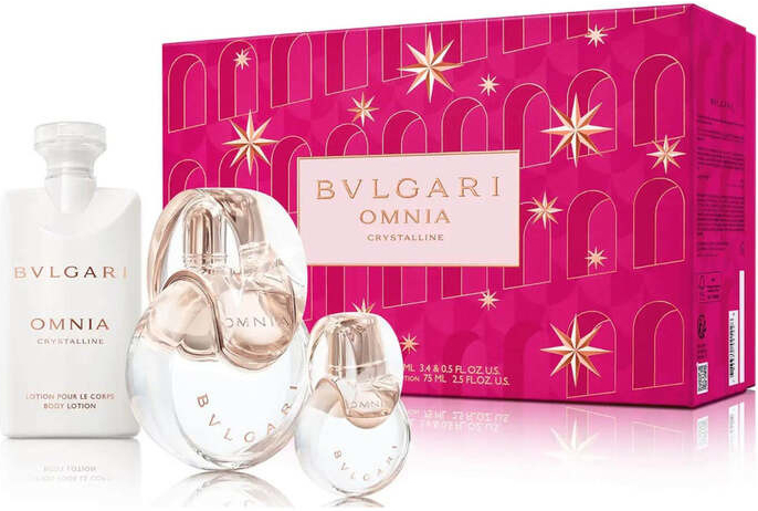 Bvlgari Omnia Crystalline Darčeková sada dámska toaletná voda 100 ml, telové mlieko 75 ml a miniaturka dámska toaletná voda 15 ml