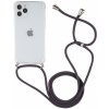 AppleKing transparentný kryt so šnúrkou na iPhone 12 Pro Max - šedý - možnosť vrátiť tovar ZADARMO do 30tich dní