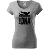 Swimming is in my DNA - Dámske tričko Pure - L ( Tmavosivý melír )