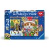 RAVENSBURGER Puzzle Vianočné mačiatka 2x24 dielikov