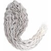 Ariel brčky kučeravé Crochet Braids sivá-svetlá sivá: 55cm 300g