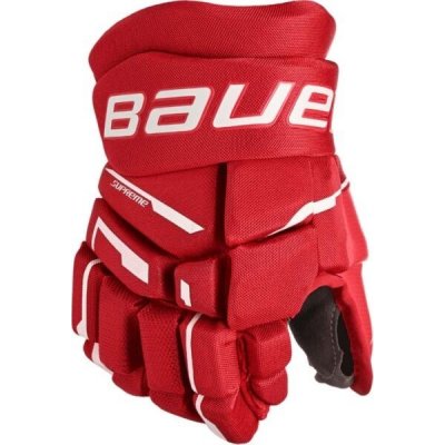 Bauer SUPREME M3 GLOVE-SR Hokejové rukavice, červená, 15