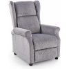 Halmar Relaxačné kreslo AGUSTIN M sivé s funkciou masáže