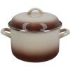 Metalac smaltovaný hrniec s pokrievkou 16 cm / 2,00 L CAPUCCINO