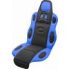 Poťah sedadla Race - univerzálny, čierno / modrý