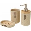 Béžová súprava doplnkov do kúpeľne – Casa Selección