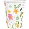 Party Papierový pohárik s poľnými kvetmi 270 ml – sada 6 ks