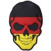 Gumová nášivka 101 Inc Skullhead vlajka Nemecko - farevná