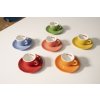 Musetti šálka espresso farebné - mix farieb, 6ks