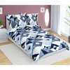 Bellatex obliečky bavlnené Geometria 90/505H modrá Rozmer 140x200, 70x90 cm