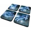 CurePink Tácky pod sklenice Harry Potter Patronus balení 4 ks 10x10cm