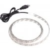 LED pásik 3528, 5V s USB, 1 meter Biela