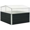 vidaXL Skleník antracitový 100x100x77 cm pozinkovaná oceľ