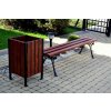 NaK Parková lavička Janka, orech, 150 cm